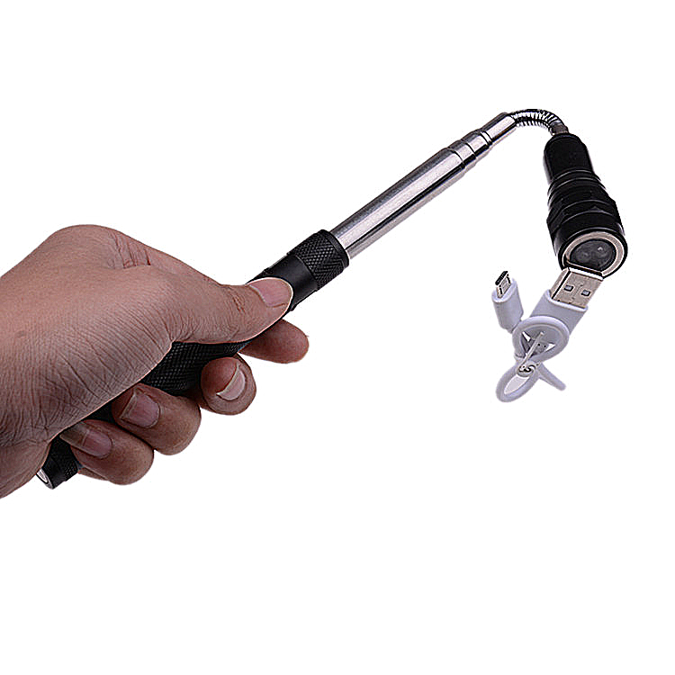 Small & Compact Flexible Tool Led Light Pick Up Aluminium Adjustable Telescopic Magnetic Led Torch Flashlight