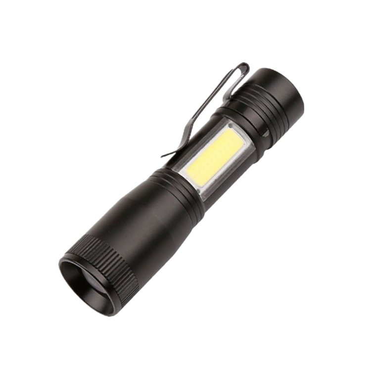 Hot Sale Focus Zoomable cob Pen Torch 3 modes aluminum Waterproof Mini Led Flashlight with clip