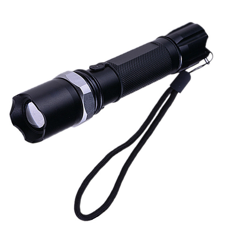 Customized 500 lumen 3modes XPE Led Powerful Torch  Rotary Zoom USB Rechargeable Tactical Flashlight for Outdoor