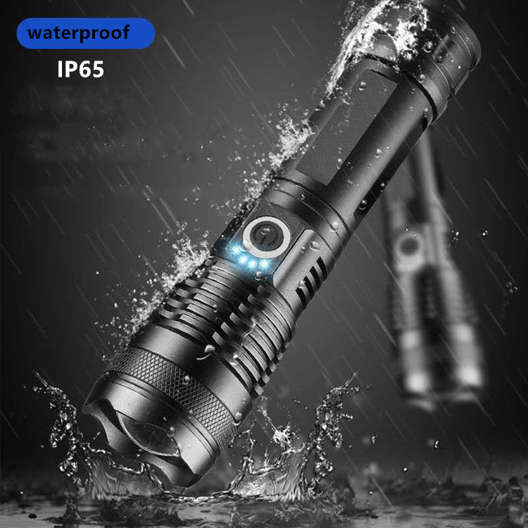 High Power Rechargeable 3000 High Lumens LED Tactical Flashlight Long Range P50 Outdoor Portable Camping & Hiking LED Flashlight