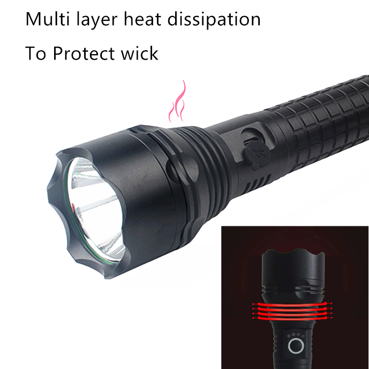 New Arrival Military Grade XHP50 Geepas Torch USB Charging Japan Dimmer Linternas Strong Tactical Flashlight For Self Defensive