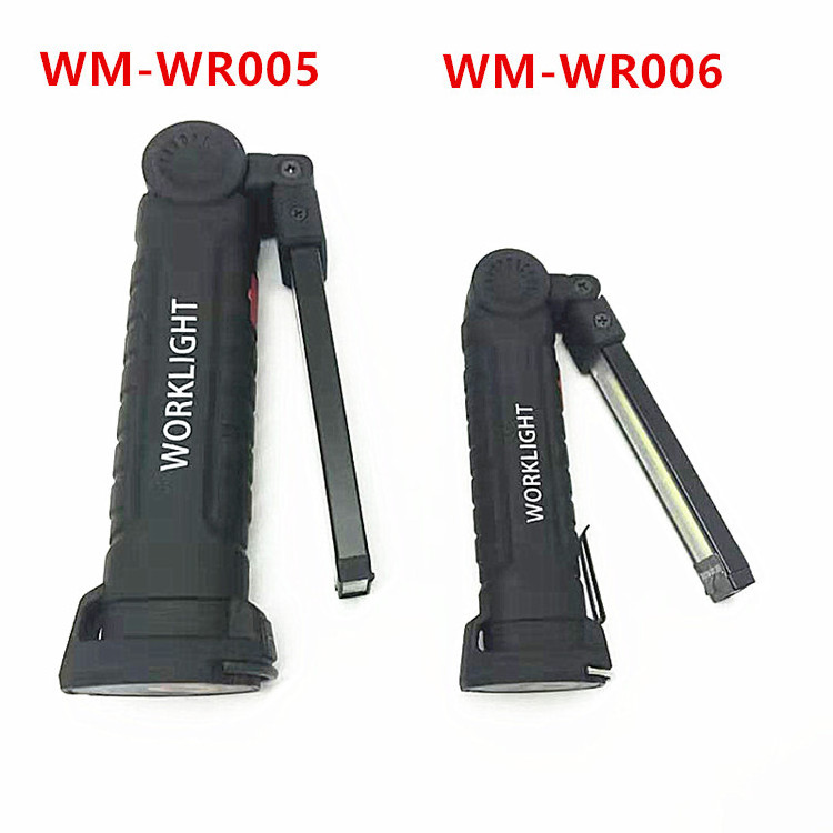 High Quality Portable Magnetic Base Rechargeable Detection Torch Light COB LED Fold Hook USB Work Flashlight