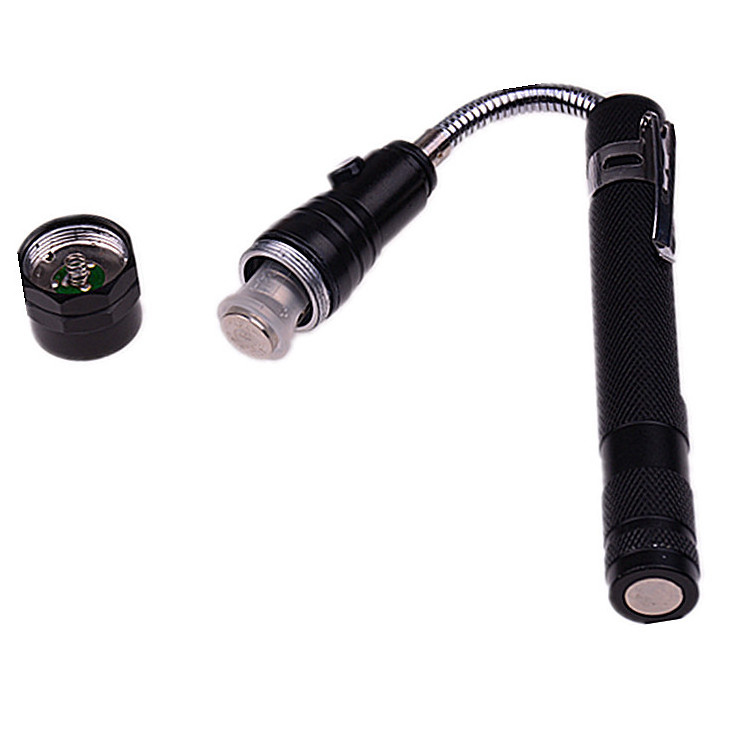 3 Super-Bright LEDs Small &Compact Magnetic Torch,360 Degree Flexible Tube Telescopic Portable Led Torch Flashlight