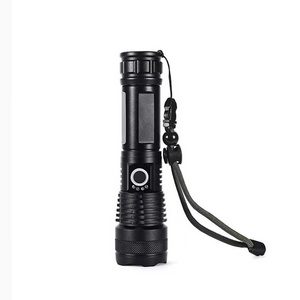 EDC Zoomable Rechargeable Small Bright P50 Led Light Long Range Spotlight XHP50 Tactical Flashlights for Hiking