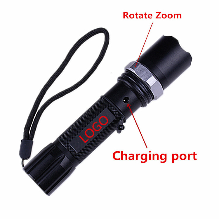 Yiwu Price Super Bright Small Size Cheap best Rechargeable Torch High Lumen Zoomable 1101 led Flashlight