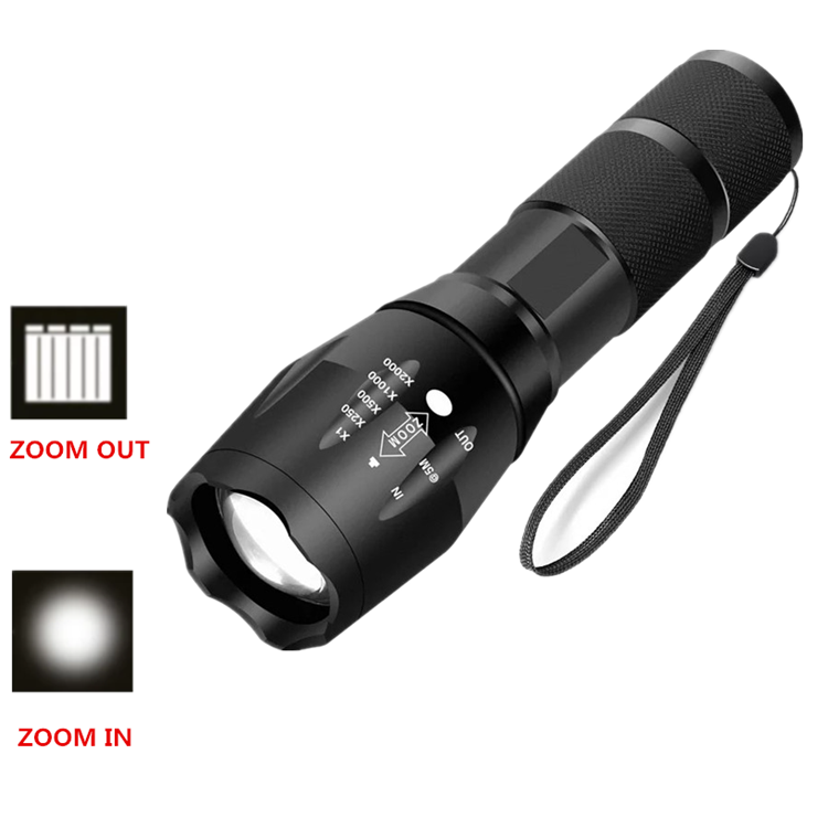 5 Modes Lanterna Zoom led Flashlight,Free Logo XML T6 Aluminum Alloy Rechargeable Hand Torch