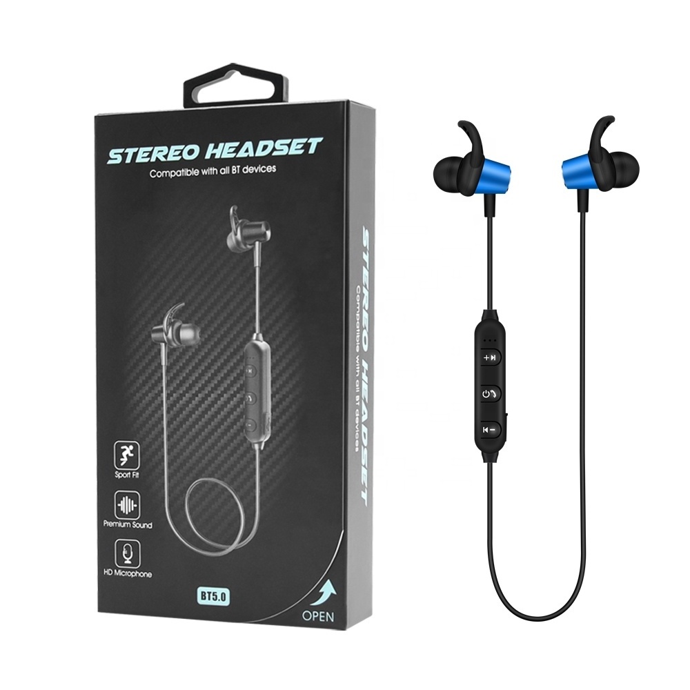 Wireless Sports Headphone Magnetic Earbuds Waterproof 10 Hours Playtime Headset Neckband Headset In Ear Headphone