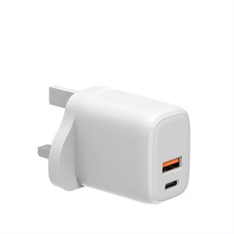 Ready Stock Eu Us Uk Plug 20w PD Usb Wall Fast Charging Phones Type C Charger QC3.0 Dual Ports Wall Charger