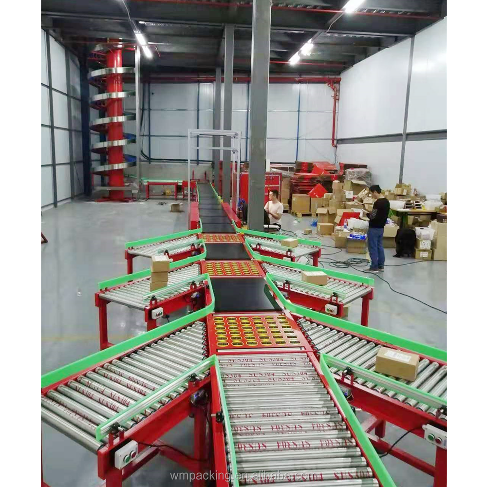 Parcel Sorting System Factory Professional Custom Length Gravity Transfer roller Conveyor Pallet Conveyor  Rolling Conveyor