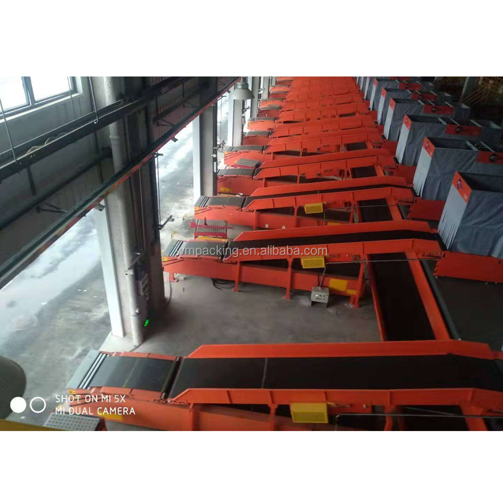 Automatic container truck loading conveyer unloading machine retractable expandable extension telescopic belt conveyor