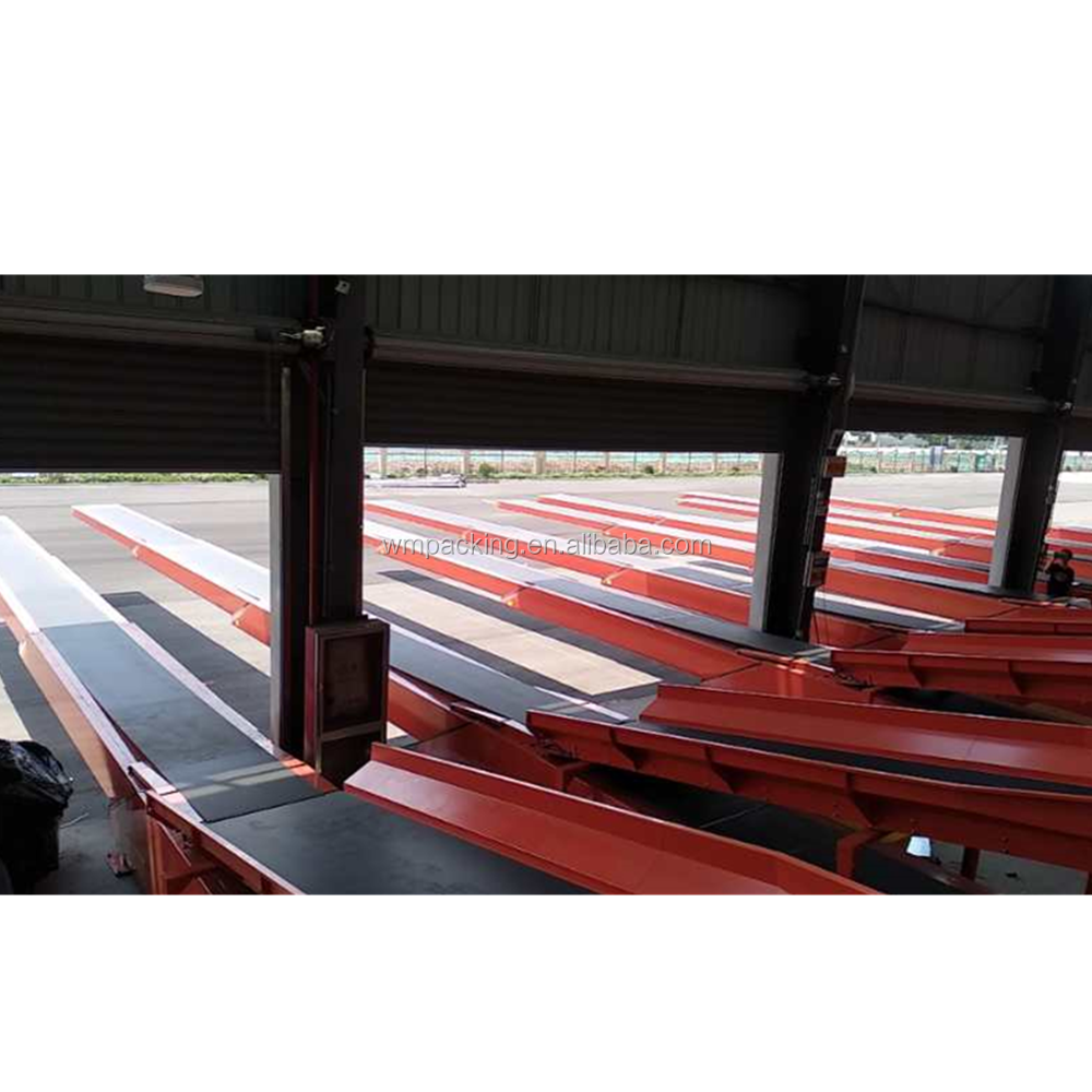 Automatic container truck loading conveyer unloading machine retractable expandable extension telescopic belt conveyor