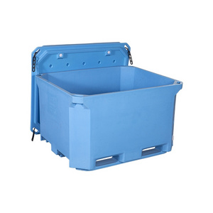 660L Insulated Fish Tubs Seafood Industrial Use Plastic Containers cooler box fish bins