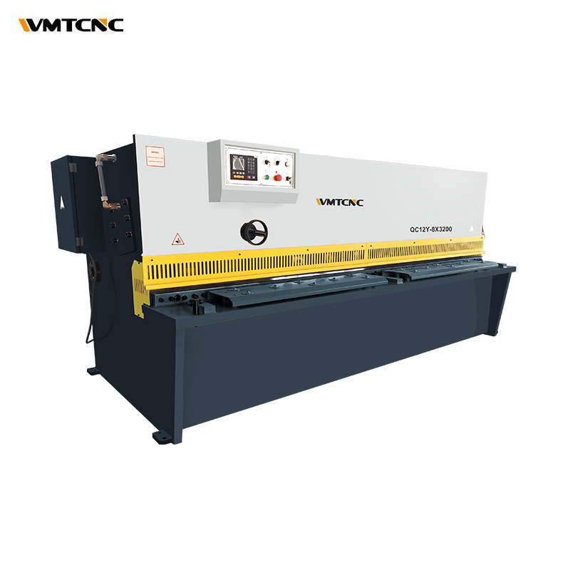 Metal sheet processing machine QC12Y-8x3200 cnc hydraulic swing beam shear for metal cutting