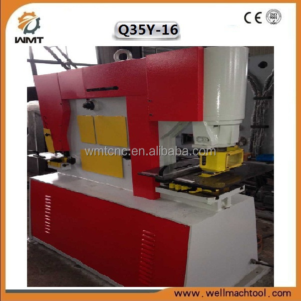 Q35Y-16 iron worker ironworker hydraulic combined punching machine with notch