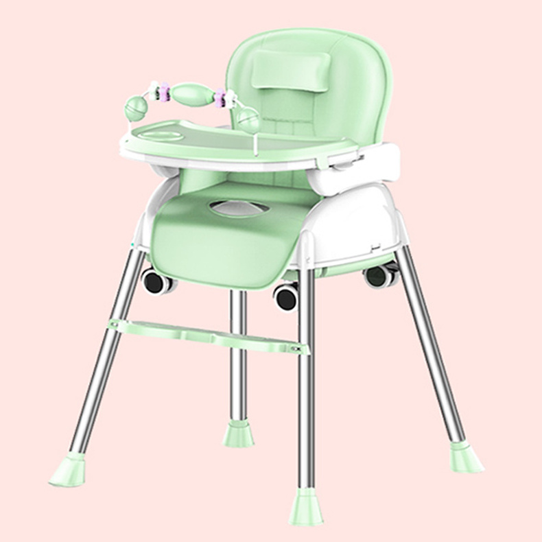 Comfortable Adjustable Portable Baby High Dining Chair With Eating Seat And Tray Easy Clean up Features For Toddler