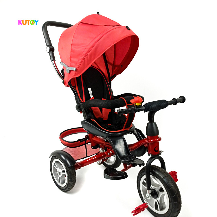 2021 China factory hot sell children's 3 wheel bikes push handle for tricycle/best toddler tricycle 2 year old with high quality