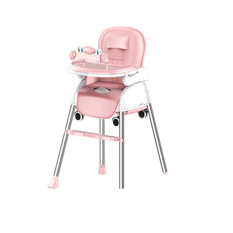 Comfortable Adjustable Portable Baby High Dining Chair With Eating Seat And Tray Easy Clean up Features For Toddler