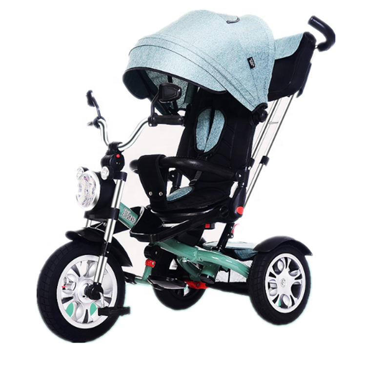 3 In 1 New 3 Wheel Baby Tricycle Children Tricycle ride on car with big wheels and light