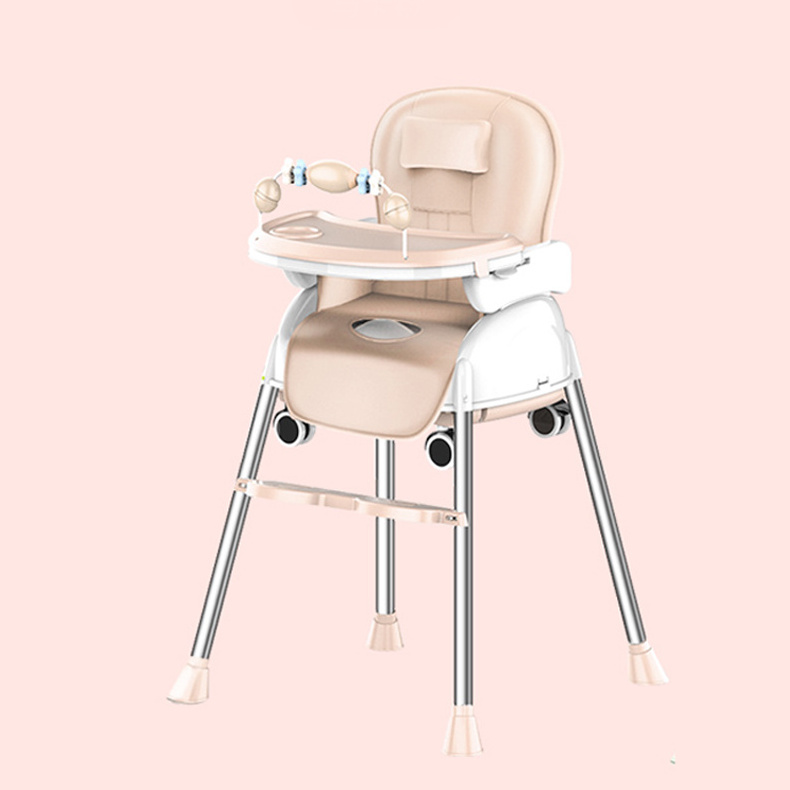 Comfortable Adjustable Portable Baby High Dining Chair With Eating Seat And Tray Easy Clean up Features For Toddler