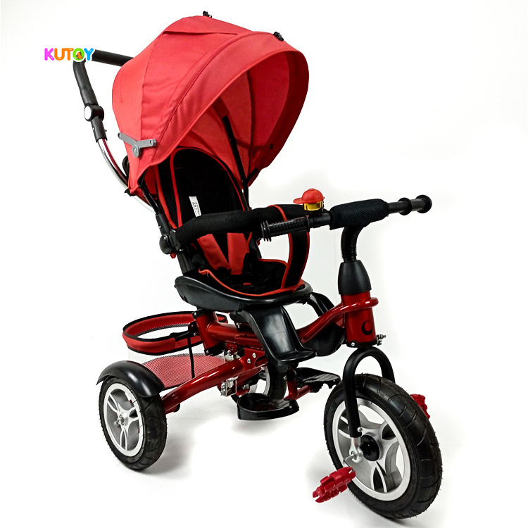 2021 China factory hot sell children's 3 wheel bikes push handle for tricycle/best toddler tricycle 2 year old with high quality