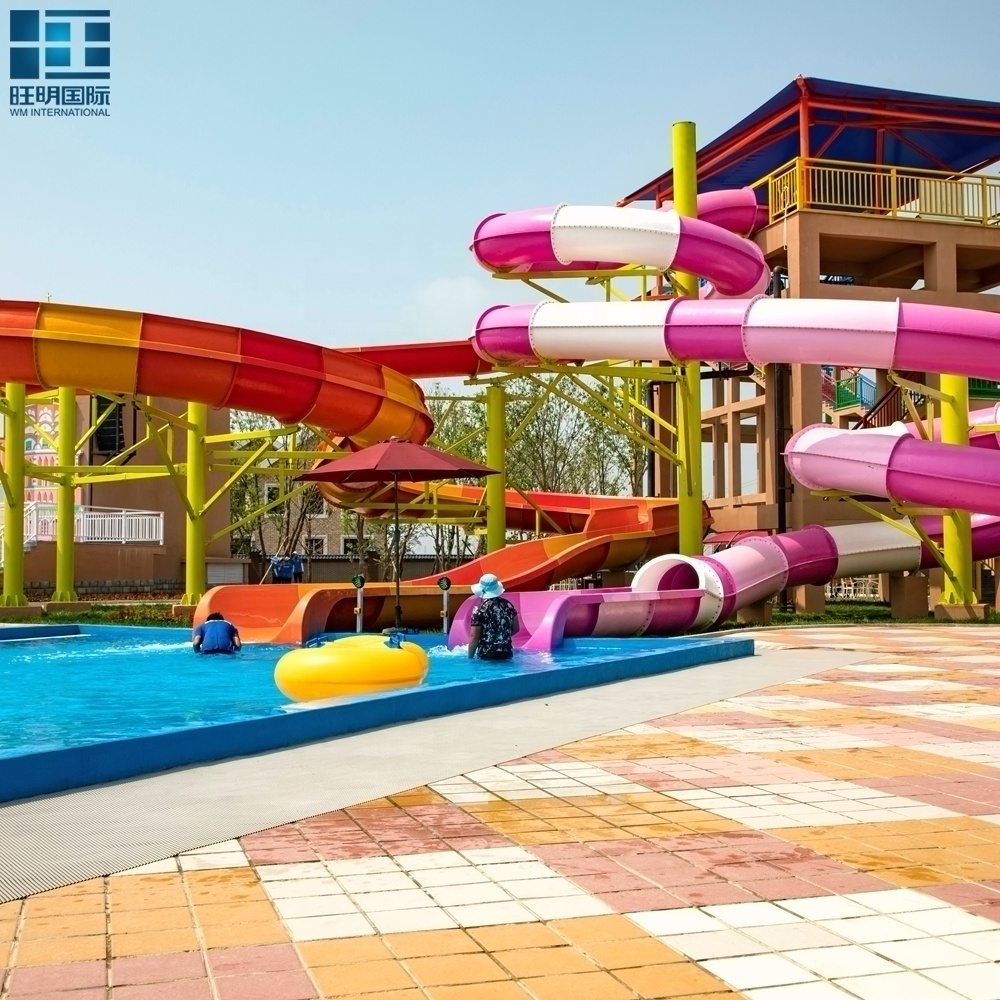 Spiral Pool Slide Fiberglass Water Park Equipment for Sale