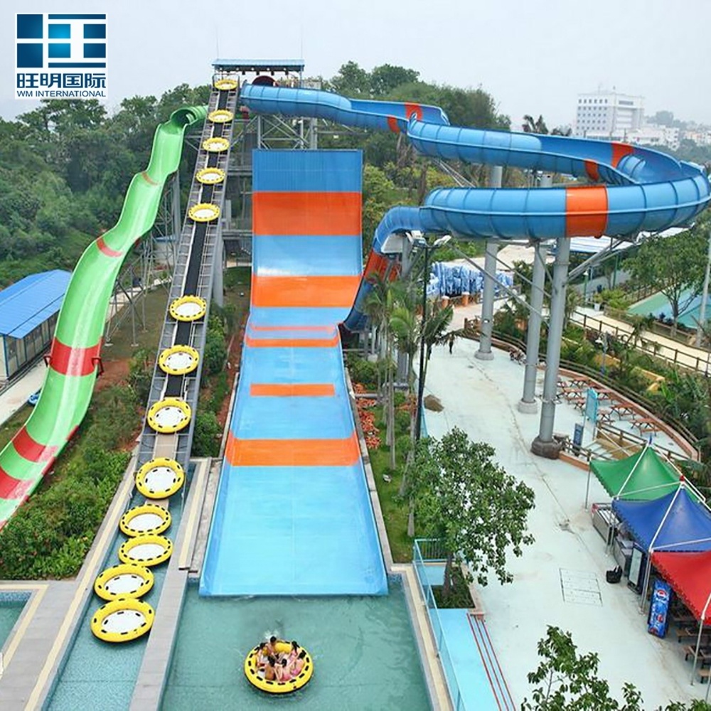 100 foot to 150 foot PVC Fiberglass Custom Water Slide