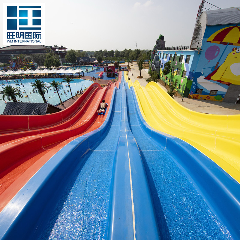 Large Water Slide Water Play Equipment Water Park Fiberglass Spiral Slide