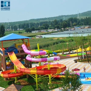 Spiral Pool Slide Fiberglass Water Park Equipment for Sale