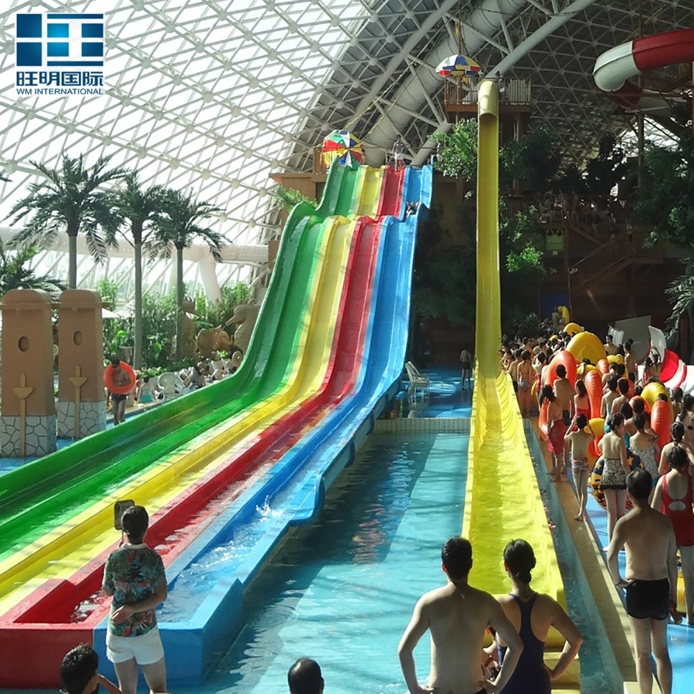 30ft tall water slide  3 lanes multi racing slide