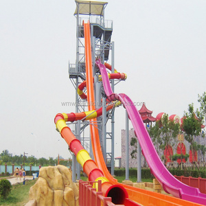 WangMing Funny Games High Speed Slide Fiberglass Park Water Slide Tubes Water Play Equipment For Sale