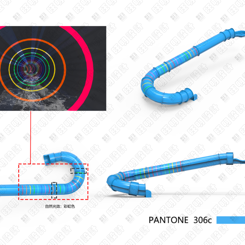 WangMing Outdoor commercial Water Slide Family Water Slide With Swimming Pool