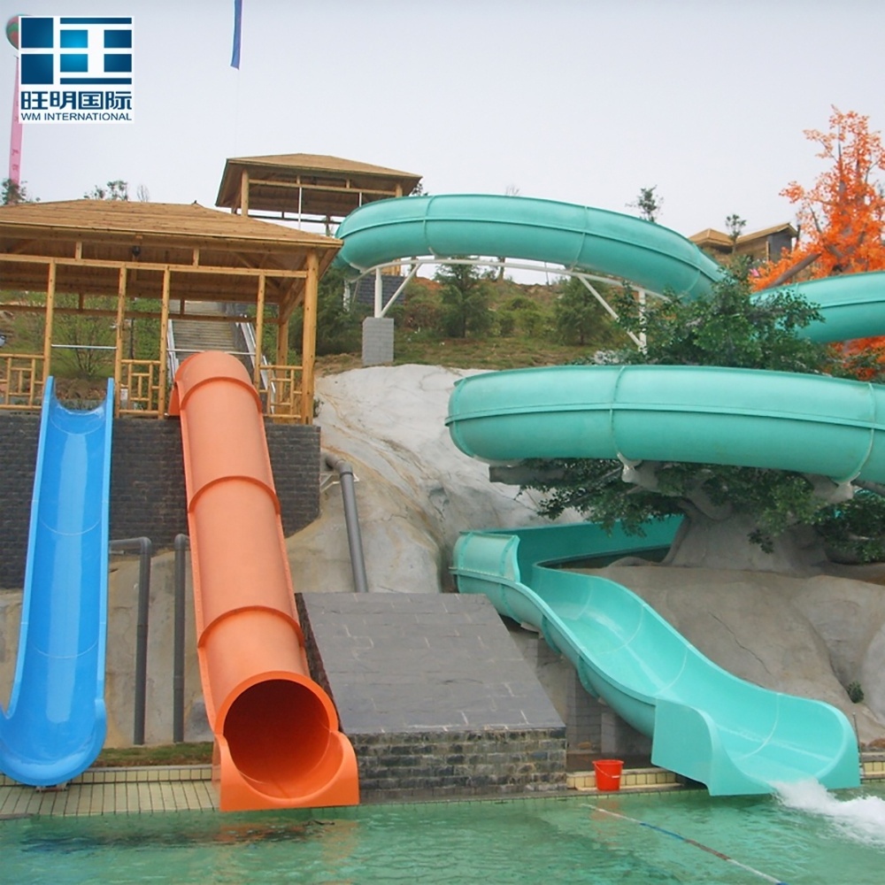 Spiral Pool Slide Fiberglass Water Park Equipment for Sale