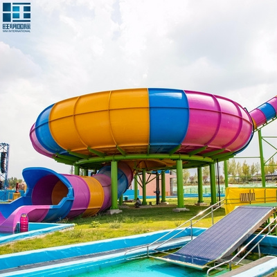 Wangming Spiral Pool Slide Hot Water Park Equipment Fiberglass Slide for Sale