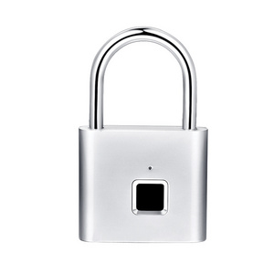 Waterproof Small Fingerprint Smart Padlock with Rechargeable Battery