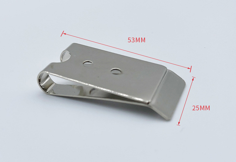 Factory Custom stainless steel belt clips custom metal clips Spring steel stamping sheet metal belt clips