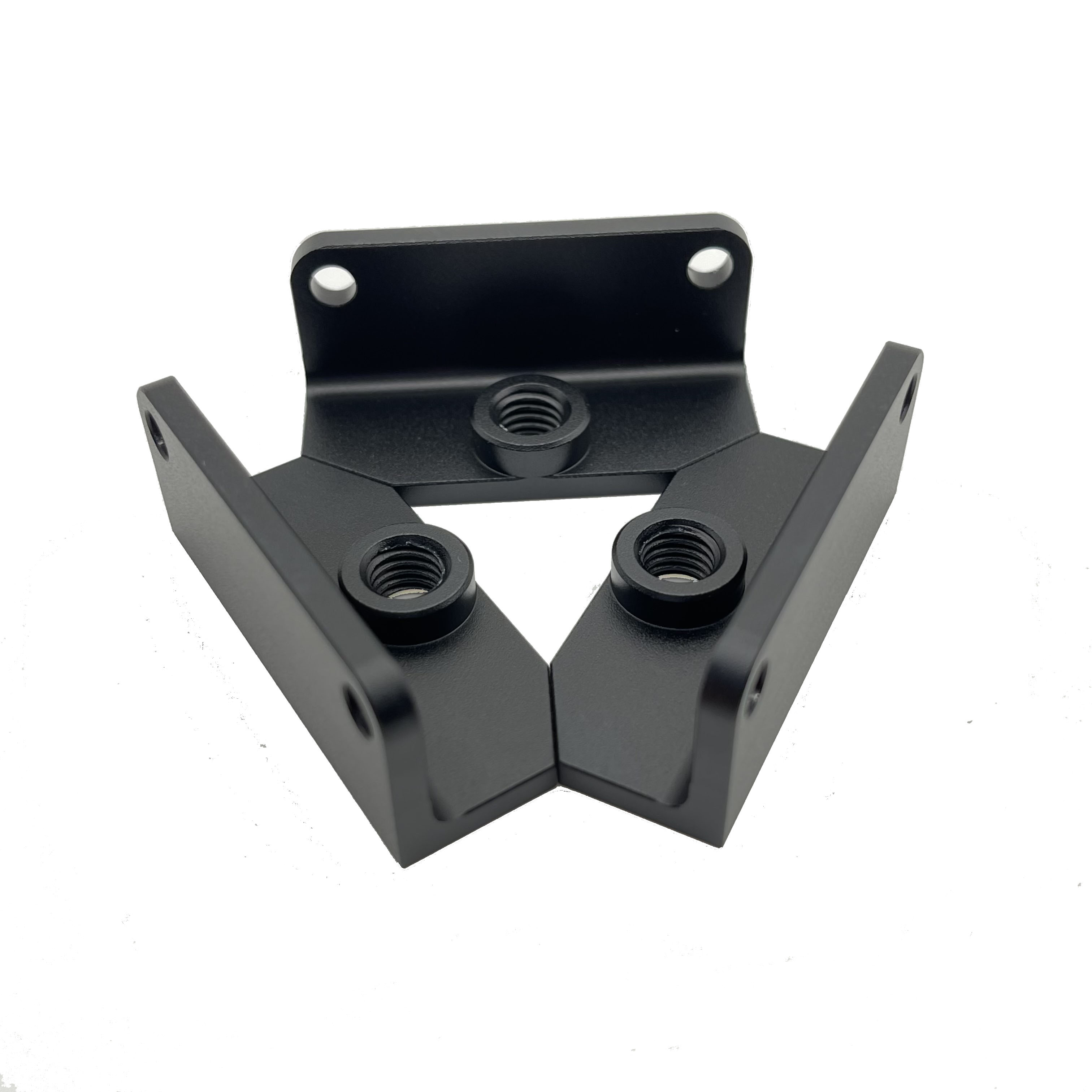 Custom  sand blast and anodized surface treatment  aluminum  metal  bracket for automotive spare parts CNC machine service