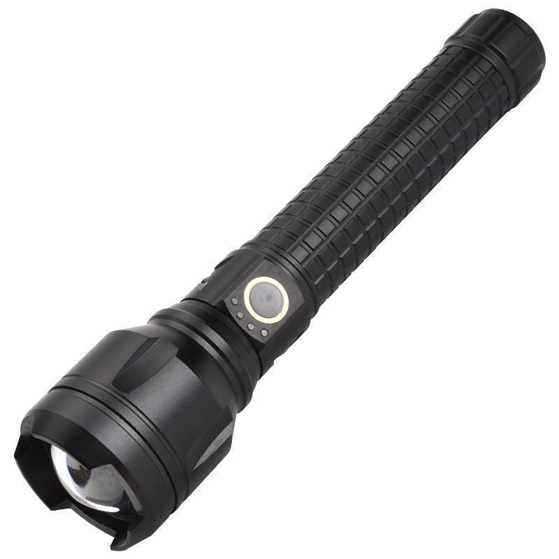 Tactical Flashlights Rechargeable 6000 High Lumens XHP90 Super Bright Powerful Emergency Handheld Flashlight for Camping Hiking