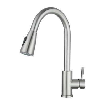 Kitchen Faucet with Sprayer Pull Down Kitchen Sink Tap Stainless Steel Single Hole Handle Kitchen Faucets 360 Swivel High Arc RV