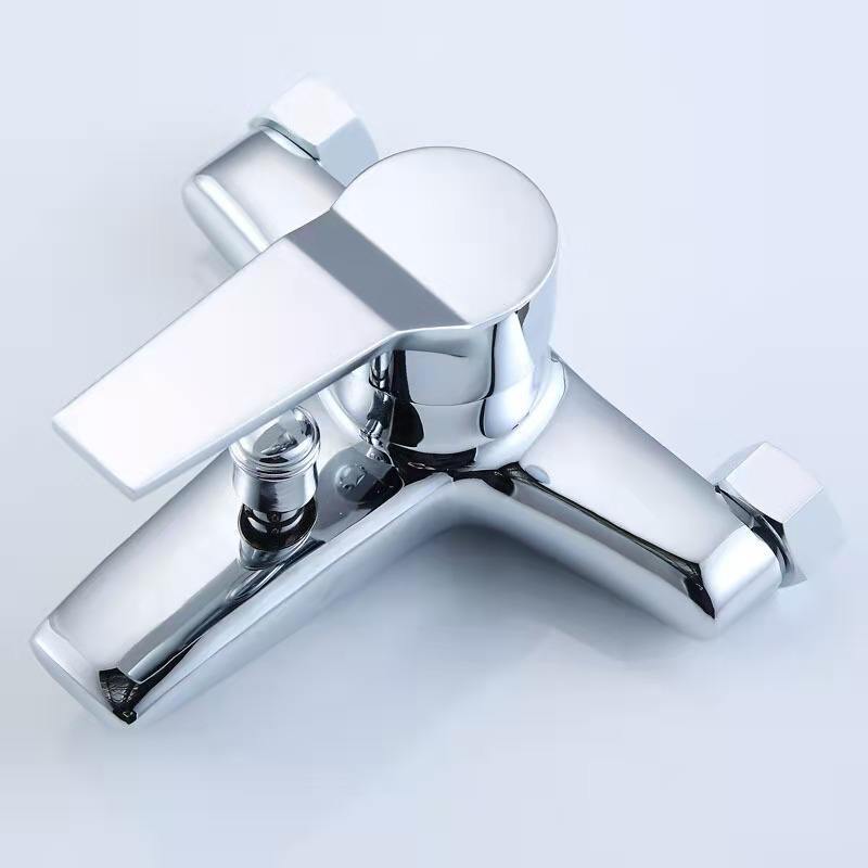 Shower Faucet Household Bathroom Bathtub Faucet Zinc-alloy Wall Mounted Single Handle Hot and Cold Water Triple Shower Mixer Tap