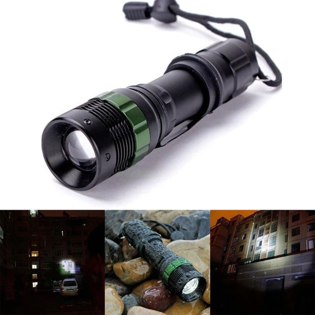 Tactical Flashlight Super Bright LED Mini Flashlights Zoomable 3 Modes Waterproof Flashlight for Hiking Camping & Power Outage