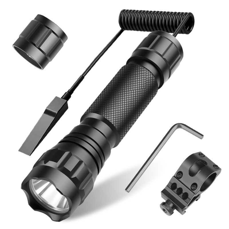 1000lumens T6 Zoomable Rechargeable Flashlight long range USB switch lamp Tactical flashlight with attack head Rescue Emergency