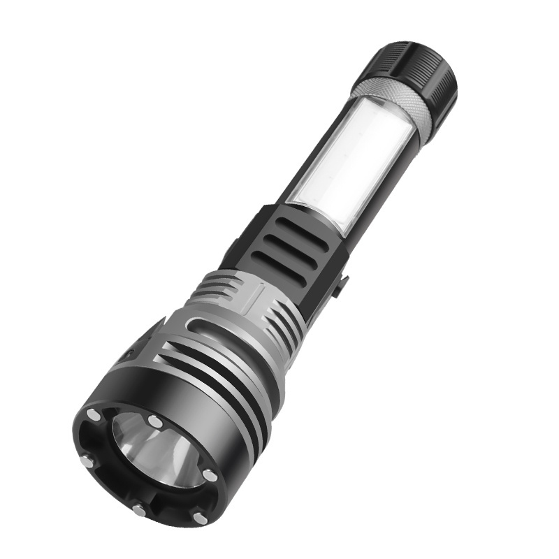 2022 New USB Rechargeable Multifunctional Self-defense led Torch with hammer Magnetic XPG Tactical flashlight with power display