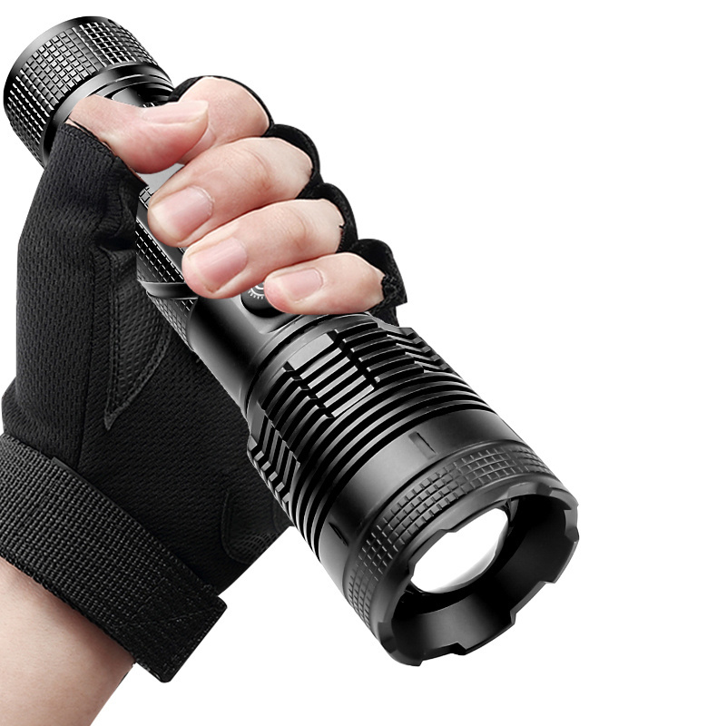 XPH90  Led Rechargeable Flashlight,Super Bright Powerful Usb Tactical Led Flashlight Waterproof Torch Light Zoomable