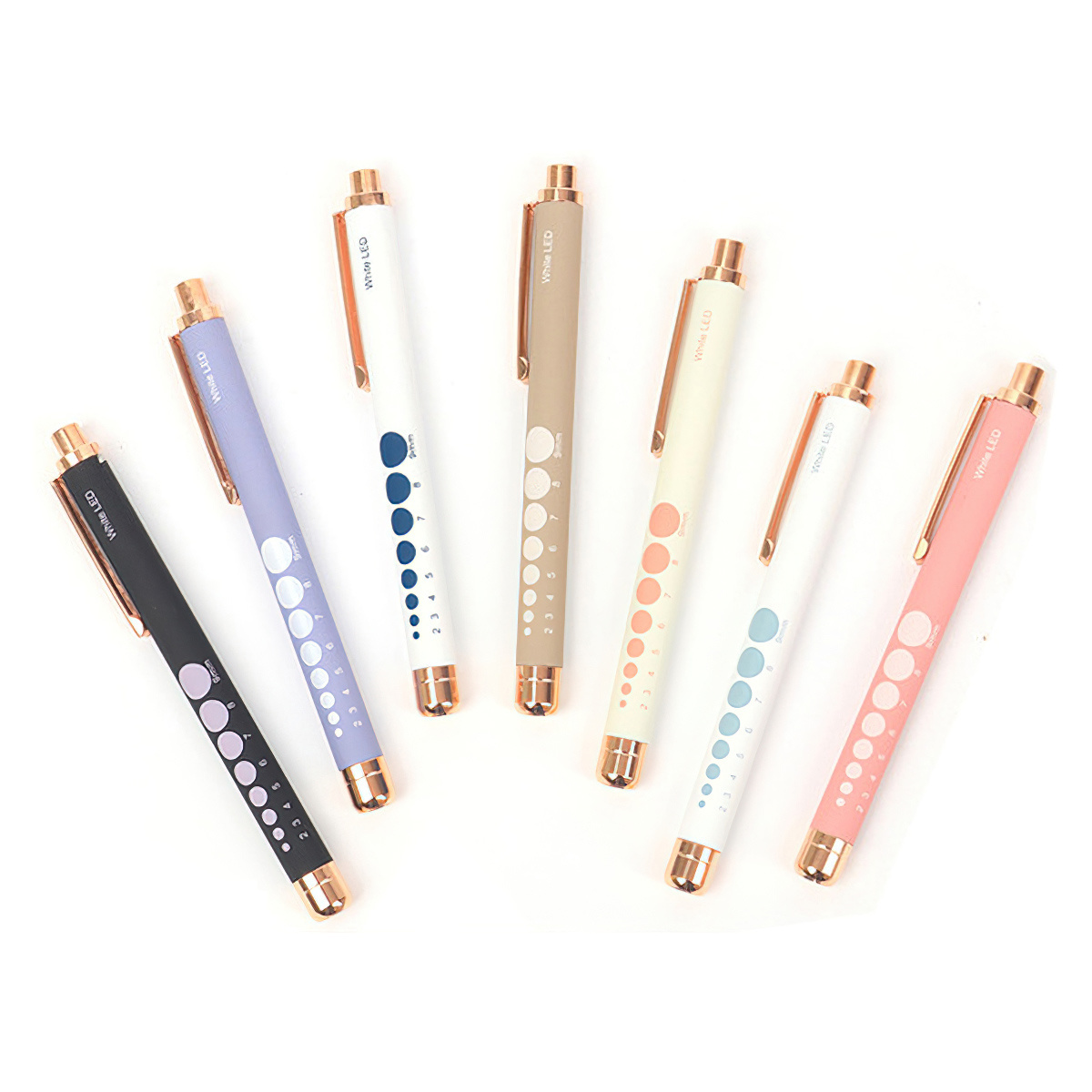 Medical Flashlight with Pupil Gauge White Light Throat Ears Nose ENT Nursing Doctor LED Small Nurse Penlight Pocket Pen Light