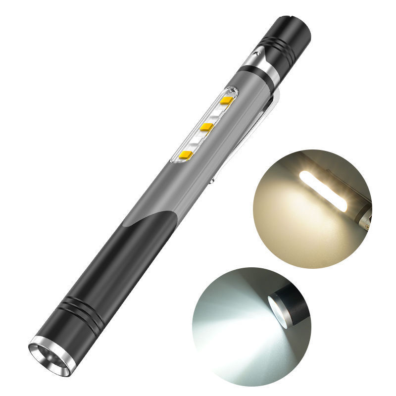 Medical Flashlight Aluminum Alloy Penlight Nose Throat Ears Eyes ENT Examination Rechargeable Nursing Torch Mini LED Pen Light