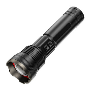 USB Rechargeable Flashlight 6000 Lumens 30W LED Super Bright Powerful Handheld Tactical Flashlights for Emergency Camping Hiking