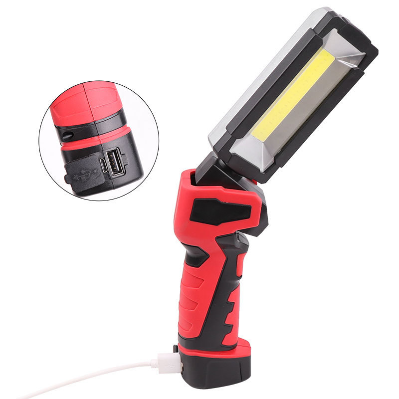 Inspection Light Rotatable USB Work Lights Slim Work Lamp with Rotary Switch &Swivel Magnetic Base for Truck Car Repairing Works