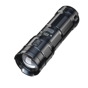 LED Powerful Flashlights Digital Display 8000mAh Rechargeable XhP90 20000 Lumen Super Bright Flashlight for Camping Hiking