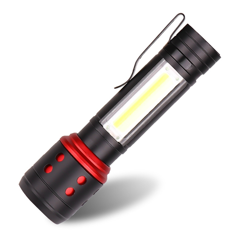 Super Bright Zoomable Flashlight 1000 Lumen Powerful Rechargeable Led Torch Tactical USB Quality handy  Lamp Outdoor Camping