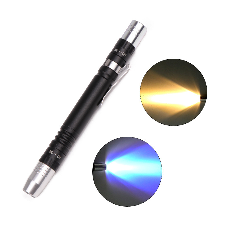 Pen Light Mini Portable LED Flashlight 1000 lumens 1 Switch Mode led flashlight For the dentist and for Camping Hiking Out